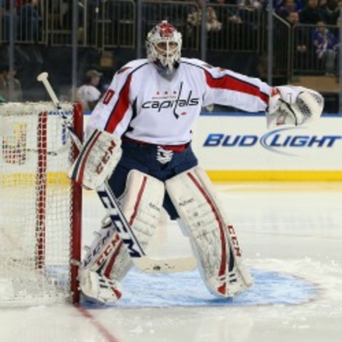 The Capitals signed goaltender Braden Holtby to a two-year extension. (Bruce Bennett/Getty Images)
