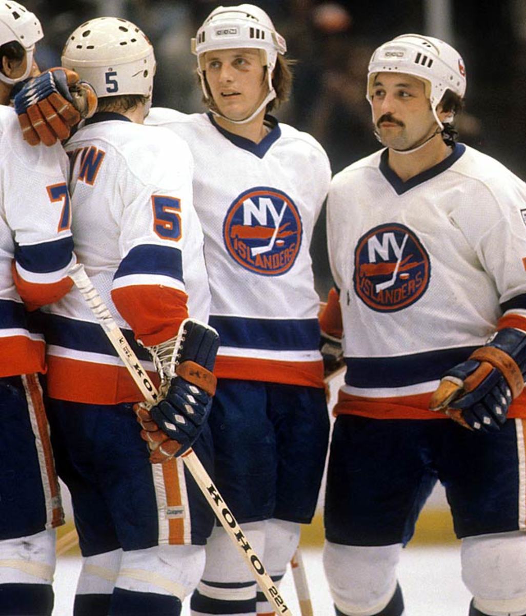Mike Bossy, Bryan Trottier and Denis Potvin