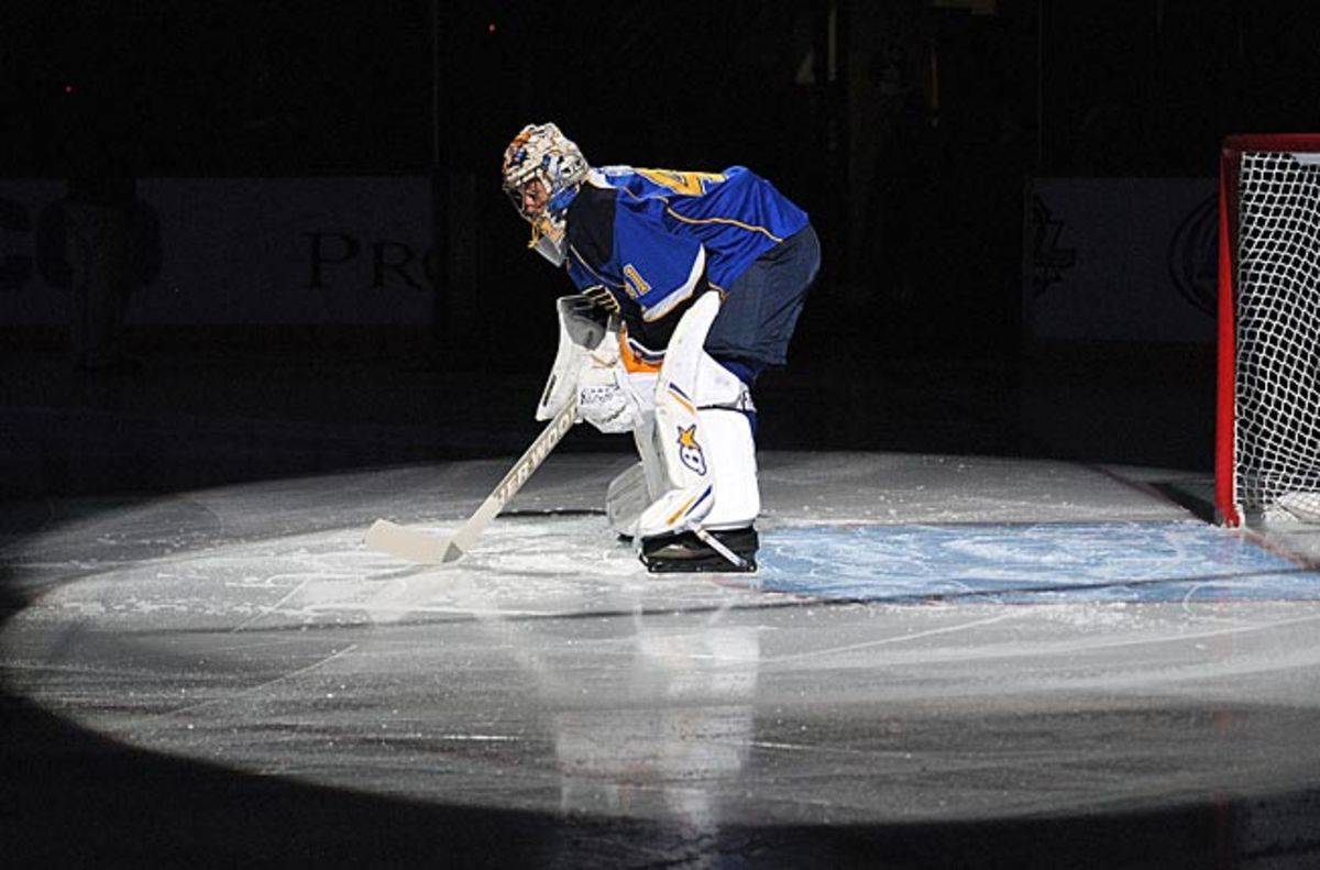 In a white hot spotlight, Blues goalie Jaro Halak answered his doubters with three strong outings.