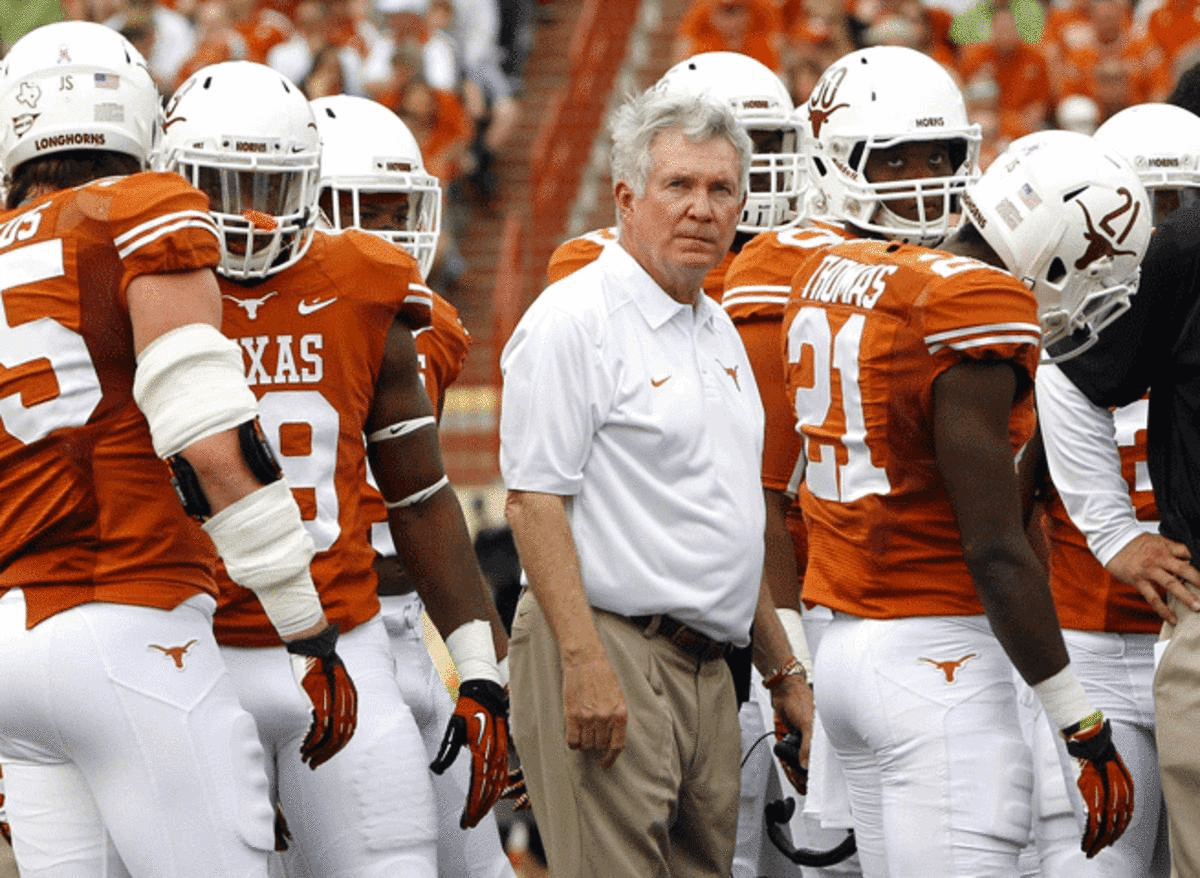 Mack Brown has found tremendous success at Texas, but he has gone 18-17 in the Big 12 since 2009.