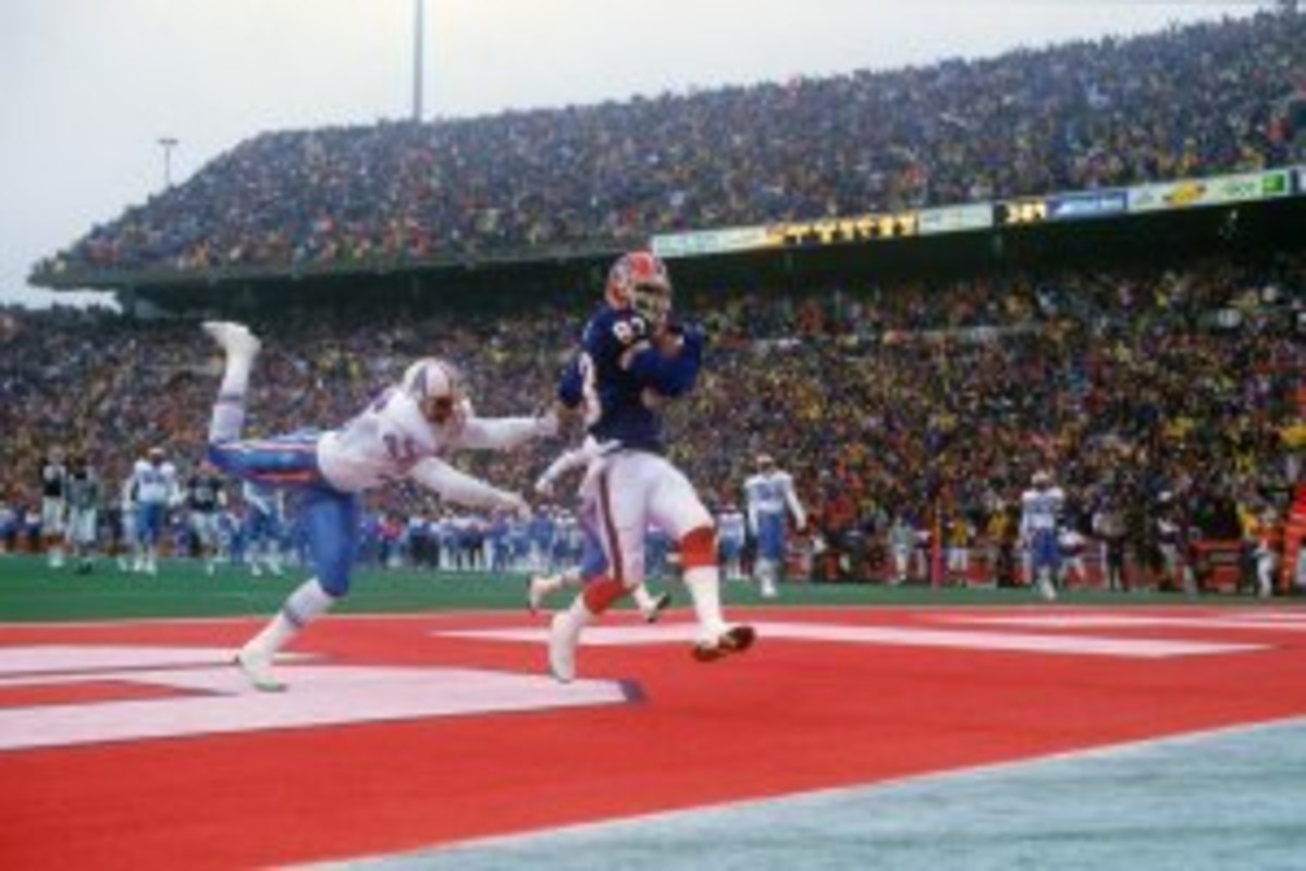 Andre Reed’s 951 receptions are 11th alltime—though he’ll be pushed lower as the current crop continues to pile up the catches. (John Biever/SI)