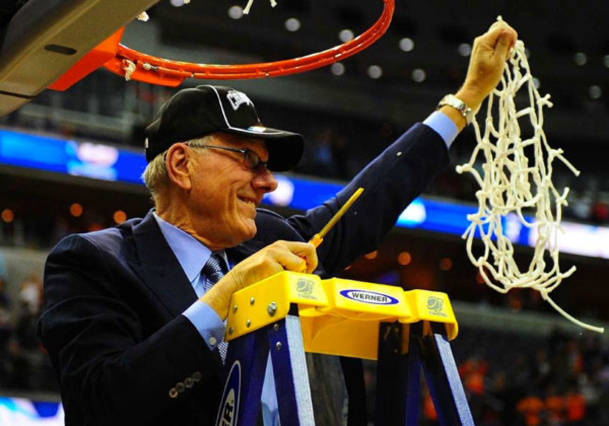 Syracuse advanced to the Final Four for the fourth time under coach Jim Boeheim. (Al Tielemans/SI)