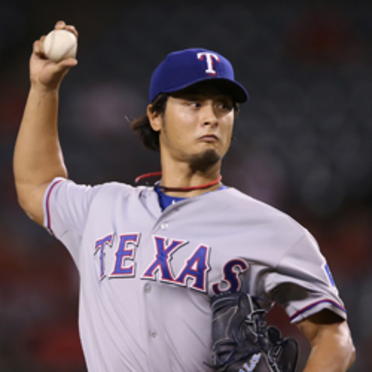 Rangers pitchers Yu Darvish will now be allowed to have an interpreter on the mound for conferences. (Jeff Gross/Getty Images)