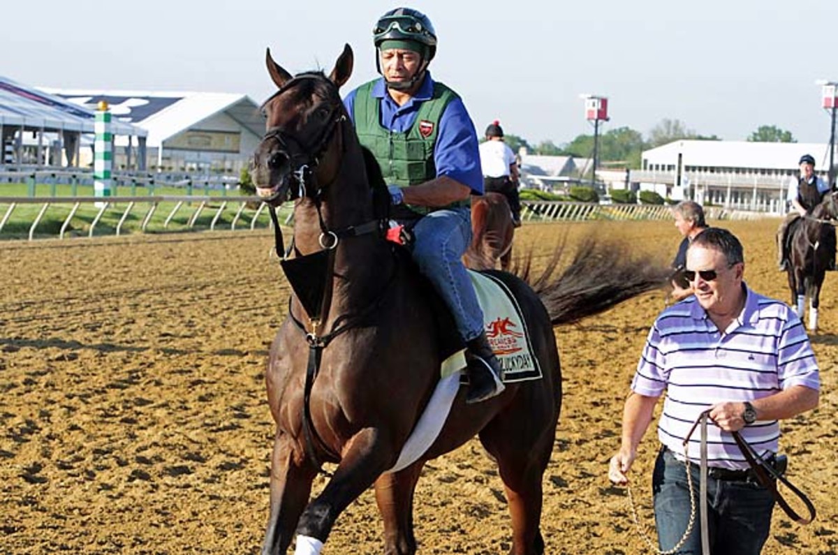 Itsmyluckyday finished second at the Preakness Stakes after a 15th at the Kentucky Derby.