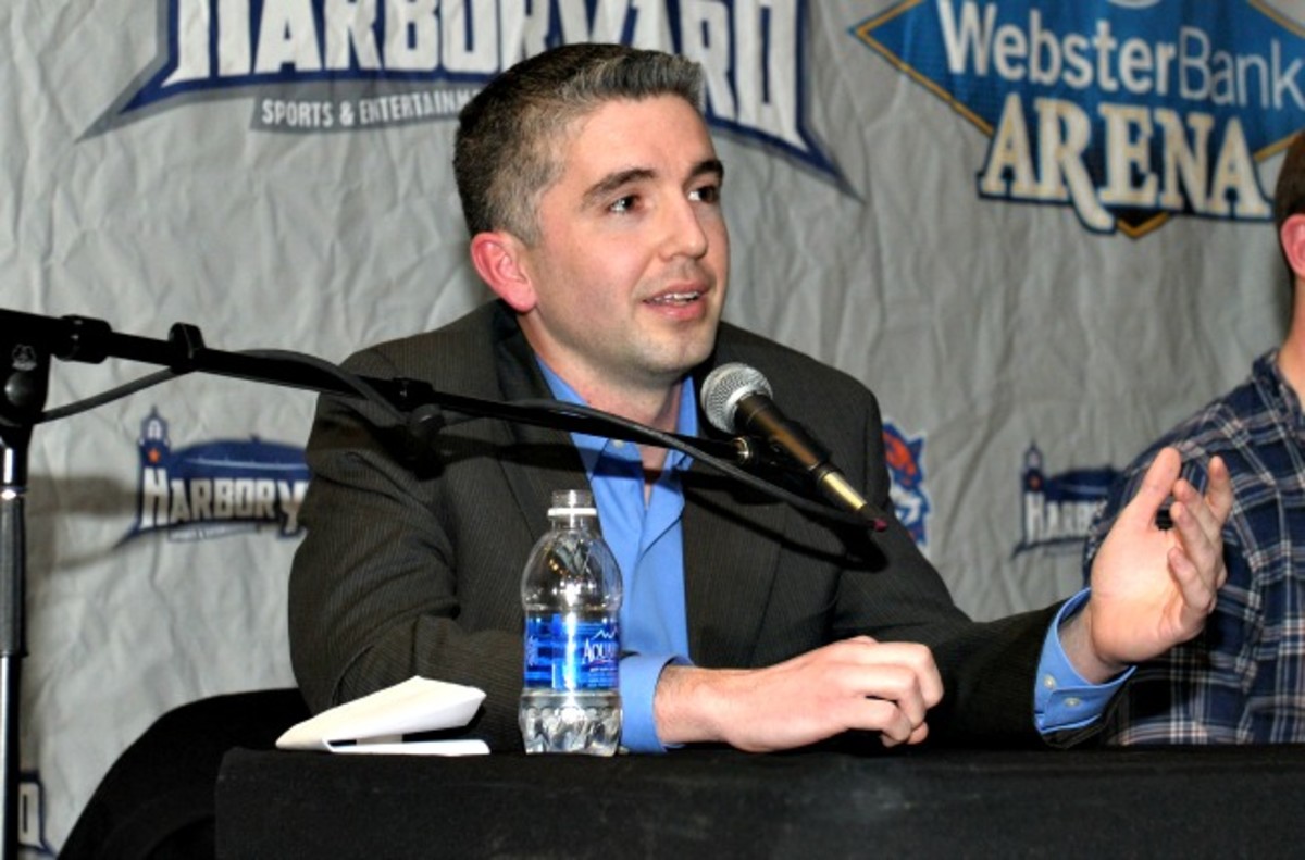 Patrick Burke resigned as executive director of You Can Play to take his new job with the NHL.