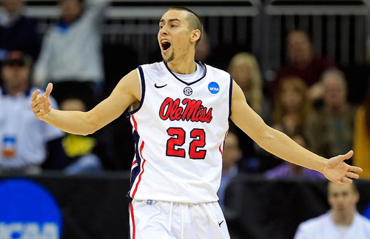 Mississippi's Marshall Henderson was reprimanded by the NCAA because of an "inappropriate gesture" he made during the tournament.