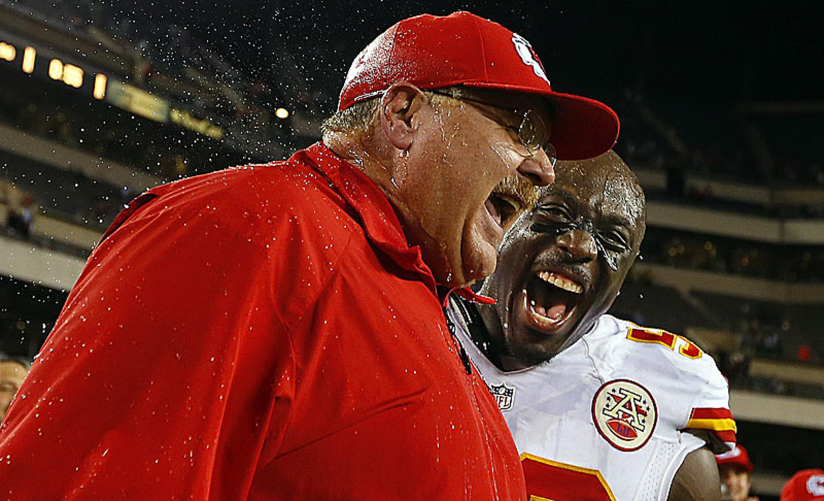 Andy Reid has overseen the turnaround of the CHiefs from 2-14 in 2012 to 9-0 so far this season. (Rich Schultz/Getty Images)