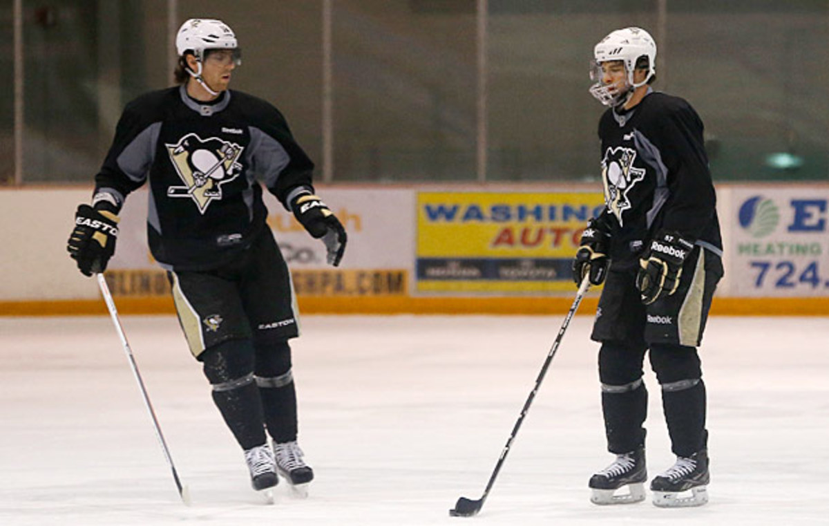 Sidney Crosby has been practicing with the Penguins