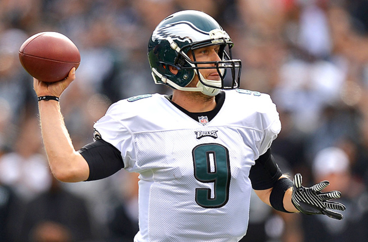 Nick Foles has thrown for 634 yards and 10 touchdowns in the last two games, and no interceptions.