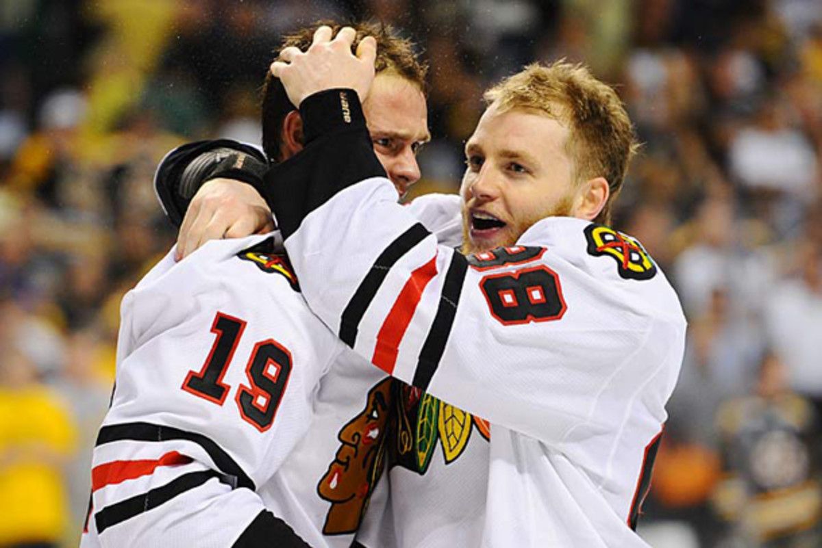 Jonathan Toews and Patrick Kane