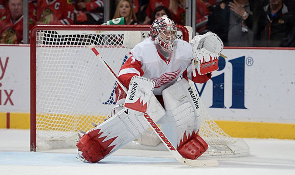 Detroit Red Wings goalie Jimmy Howard