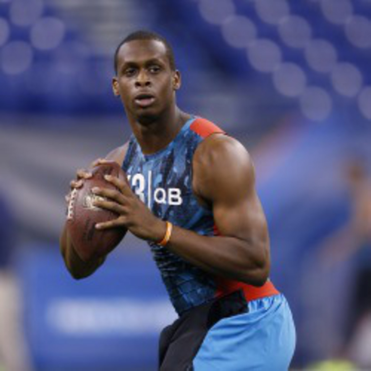 Geno Smith took to Twitter to slams his critics. (Joe Robbins/Getty Images)