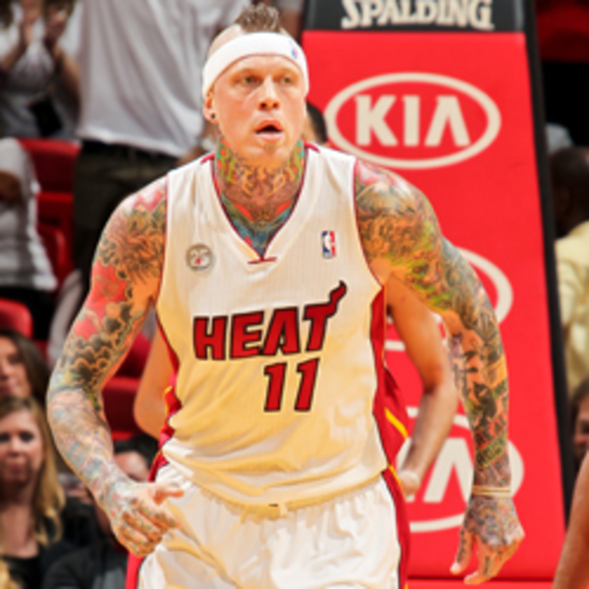 Chris Andersen is ending his second 10-day contract with the Heat. (Issac Baldizon/NBAE via Getty Images)