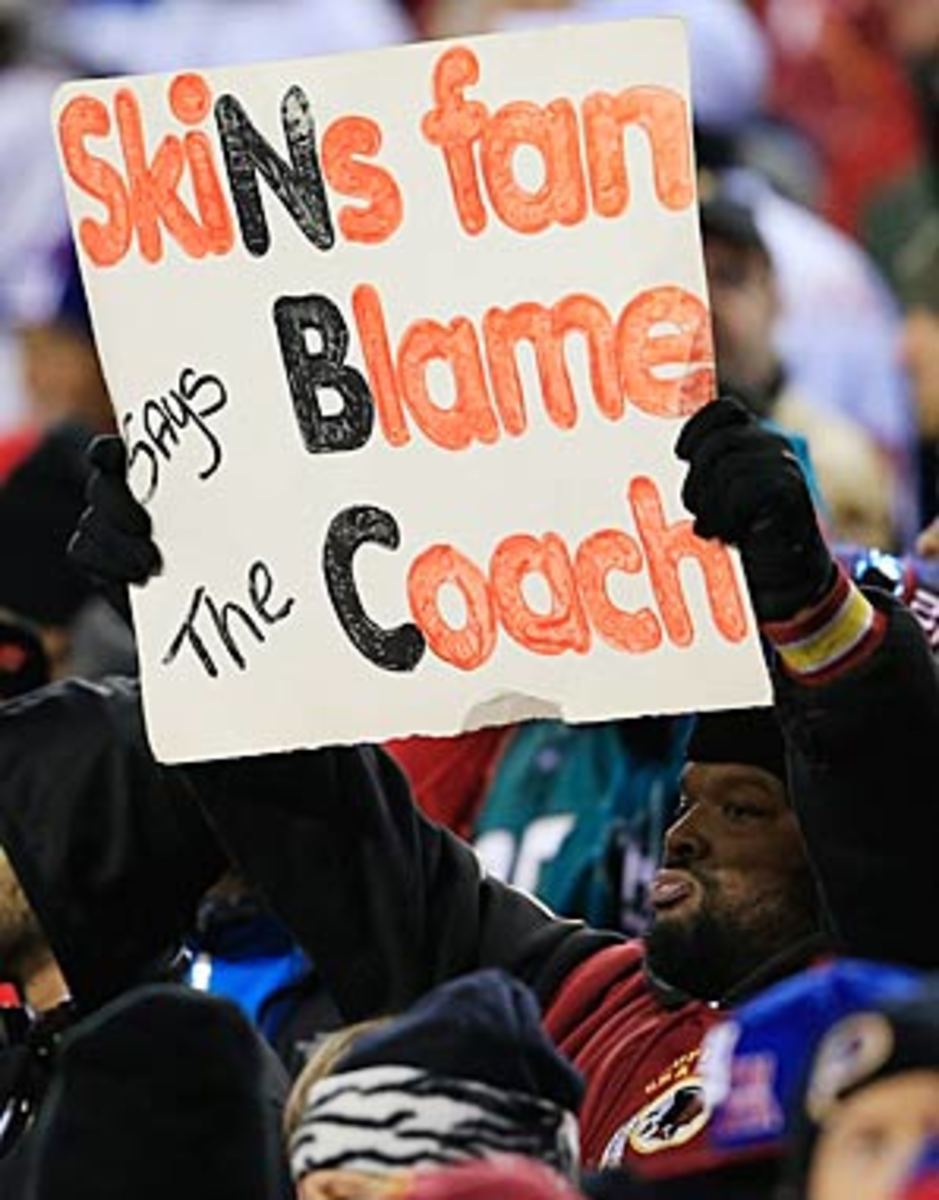 This Redskins fan blames Mike Shanahan for the team's woes.