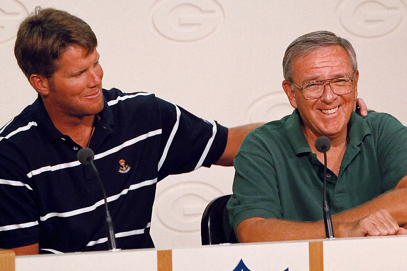 One of the many sage moves by Ron Wolf that restored Green Bay’s Titletown status was his deal for a Falcons backup named Favre. (Mike Roemer/AP)