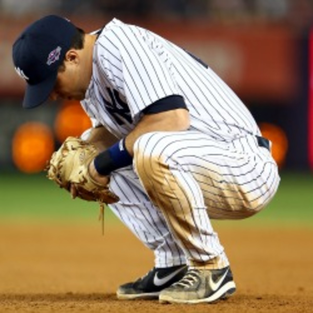 Mark Teixeira admitted Sunday that his wrist injury is worse than the Yankees initially indicated. (Elsa/Getty Images)