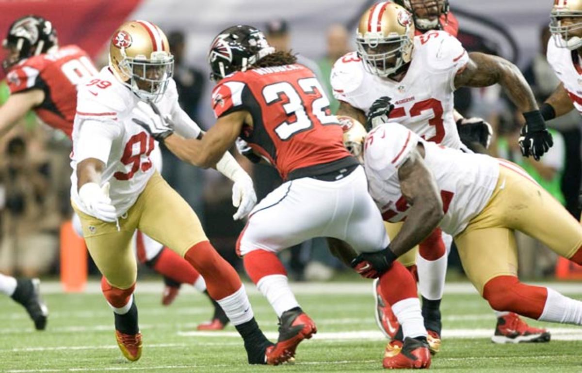 Three of the 49ers' four starting linebackers were voted to the NFC Pro Bowl team this season.