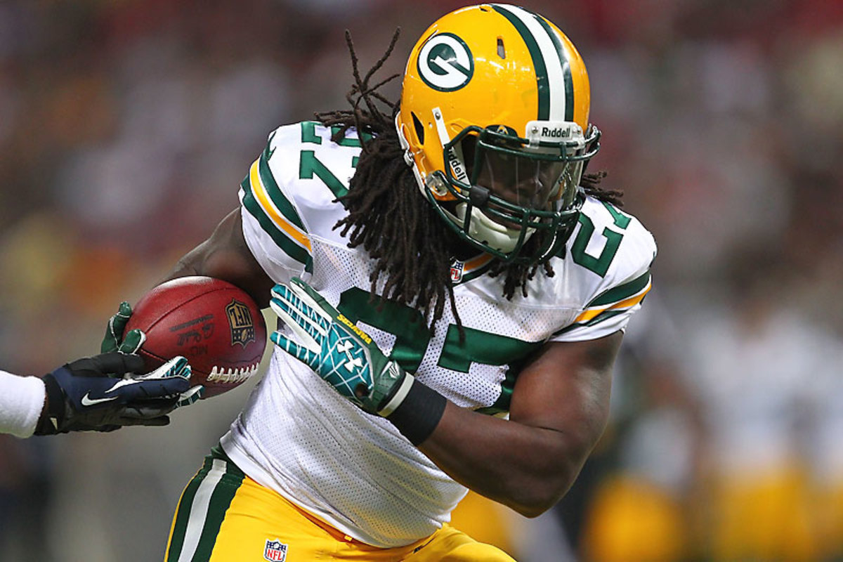 Eddie Lacy is proving to be the physical banger the Packers need. (Dilip Vishwanat/Getty Images)