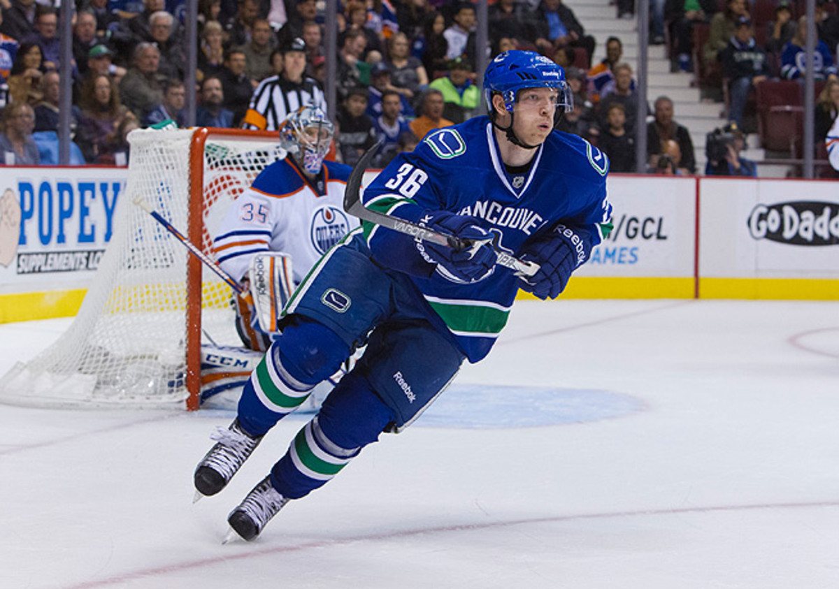 Jannik Hansen finished with a plus/minus rating of 12 last season for the Canucks.