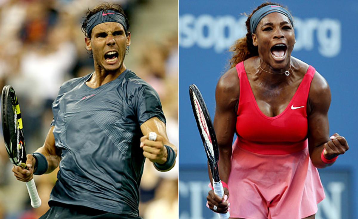 Rafael Nadal is 60-3 with two Grand Slam titles this year. Serena Williams is 67-4 with two majors.
