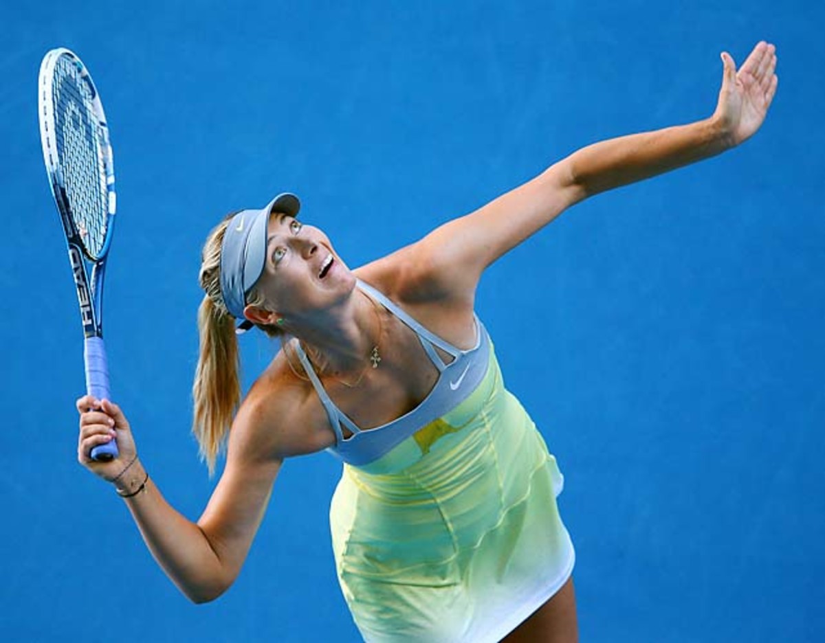 Maria Sharapova became the first player since 1985 to win her first two matches 6-0, 6-0 at a major.