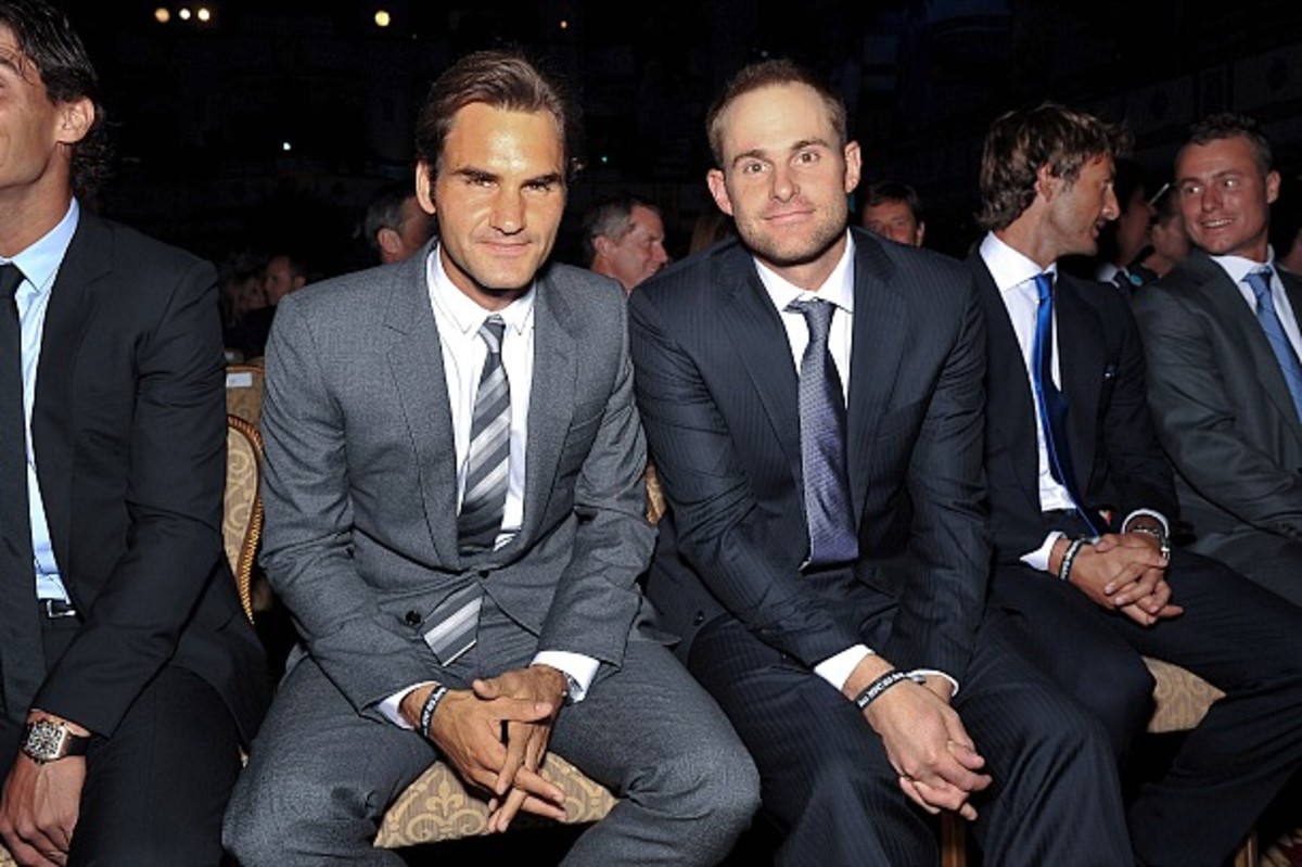 Photos Roger Federer, Andy Roddick reunite at ATP Heritage event