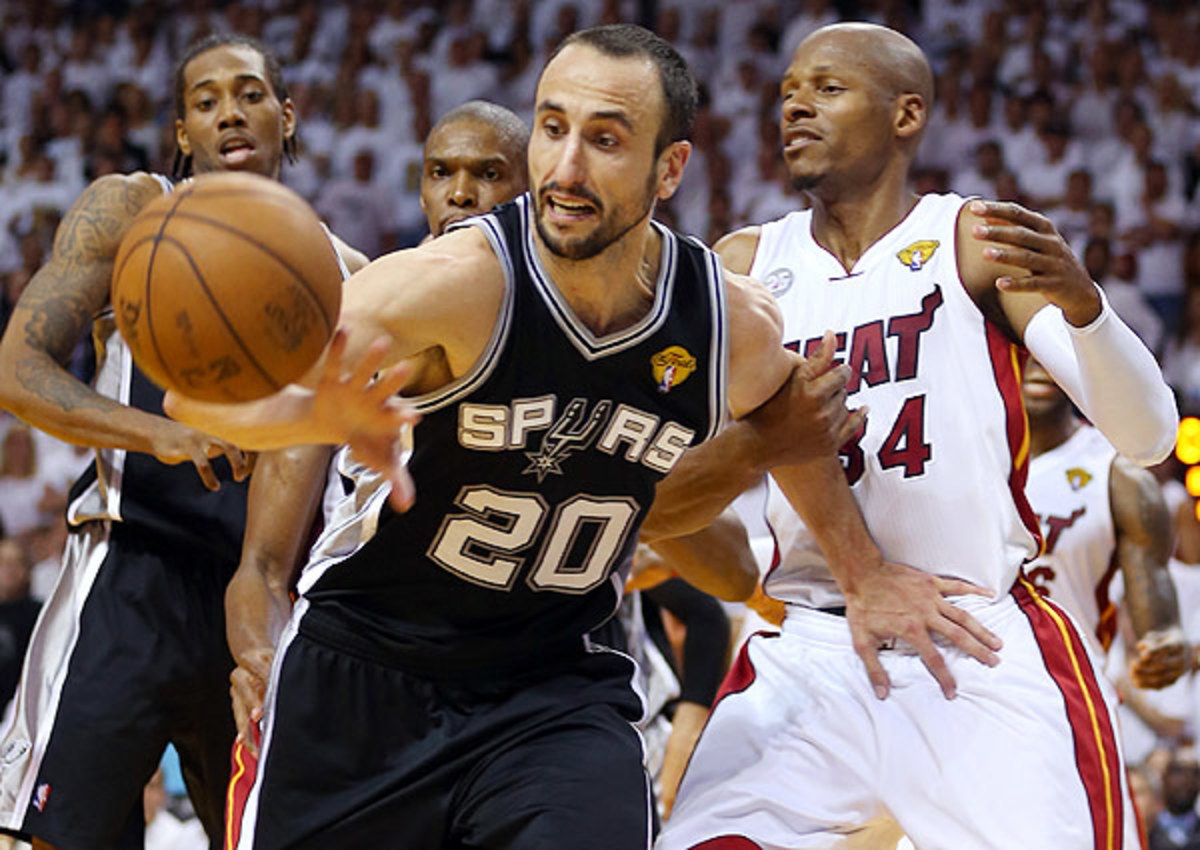 Manu Ginobili committed eight turnovers in NBA Finals Game 6. 