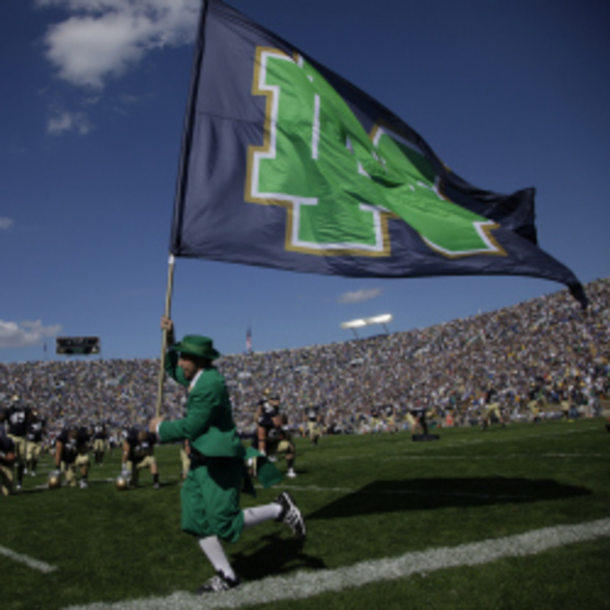 NBC has renewed its football partnership with Notre Dame through 2025, bringing the total to 35 years. (John Gress/Getty Images)