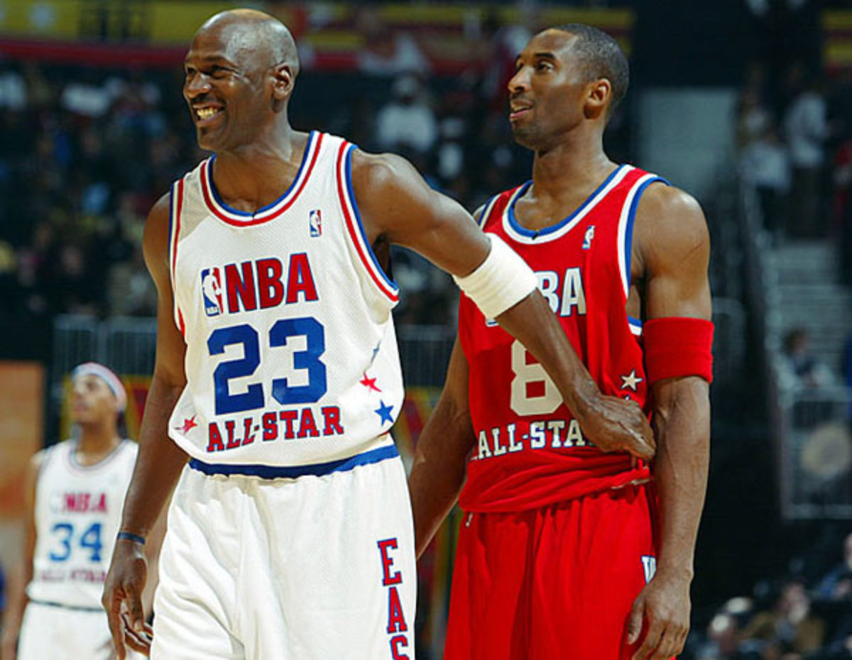 Michael Jordan and Kobe Bryant :: Jamie Squire/Getty Images