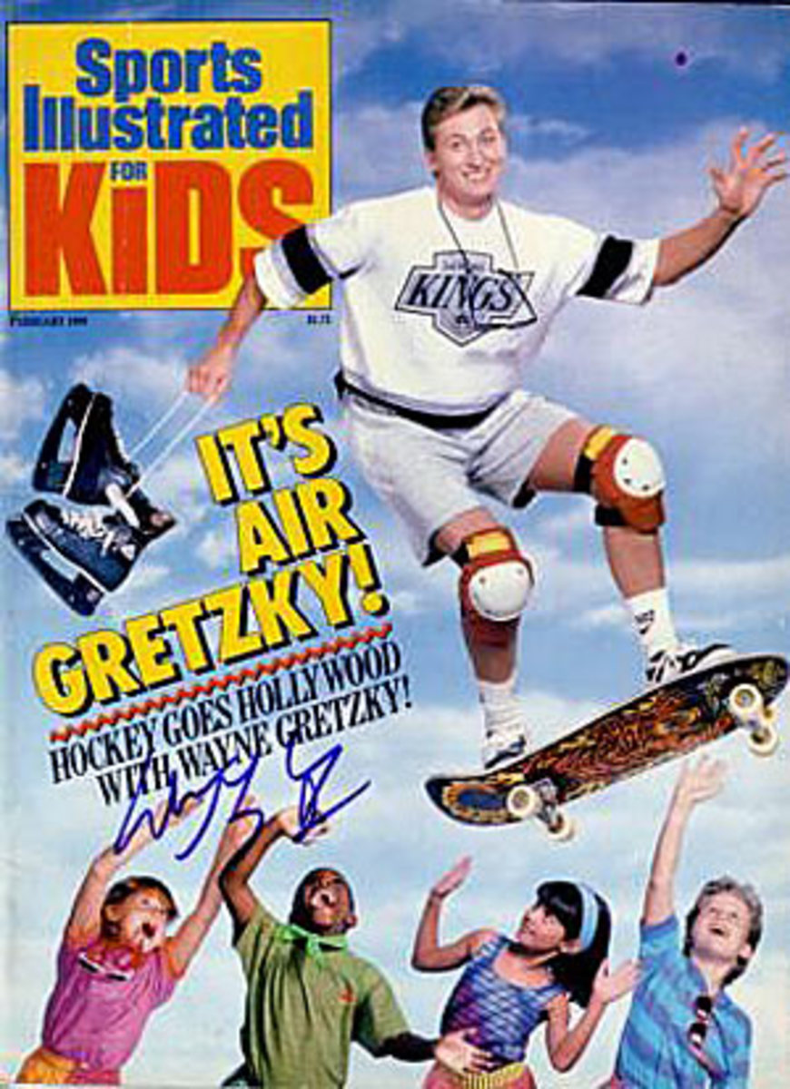 Wayne Gretzky on the cover of Sports Illustrated for Kids