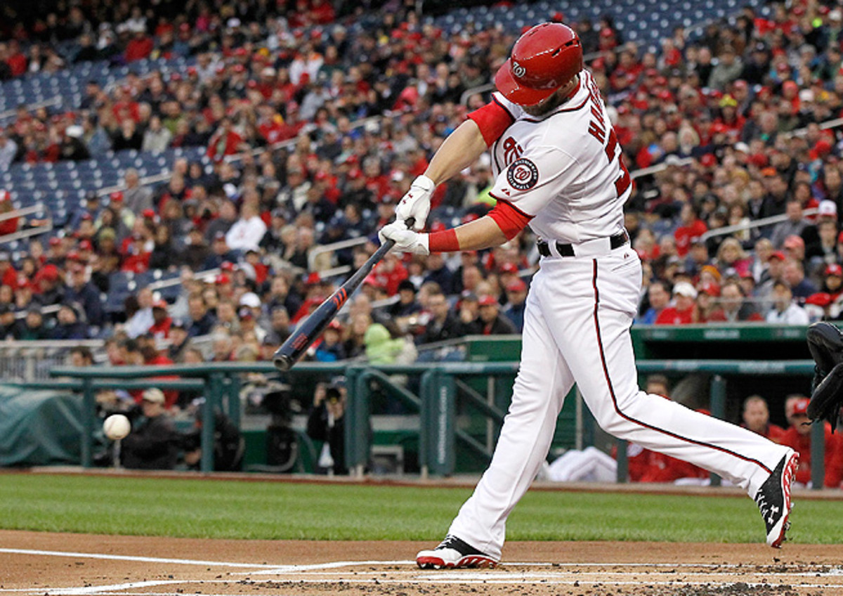 Fantasy experts are sure that Bryce Harper will consistently hit 40 homers a season for years to come.