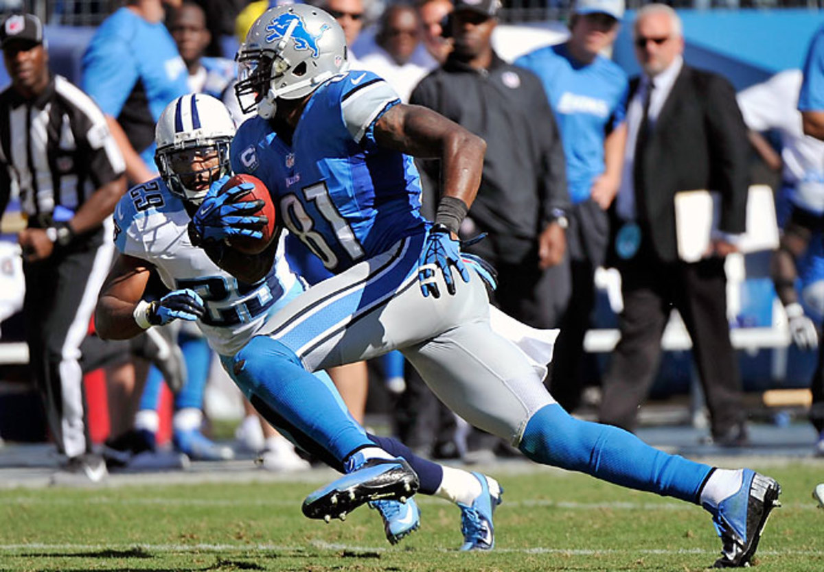Calvin Johnson pleased many fantasy owners with 164 yards receiving and a touchdown vs. the Titans.