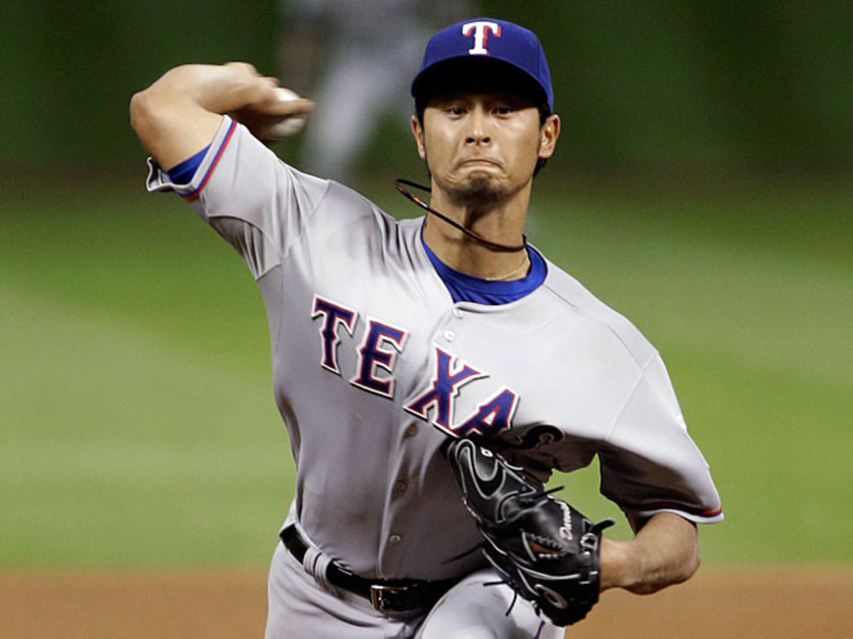Yu Darvish lost a perfect game with one out to go, finishing with 14 strikeouts against the Astros.