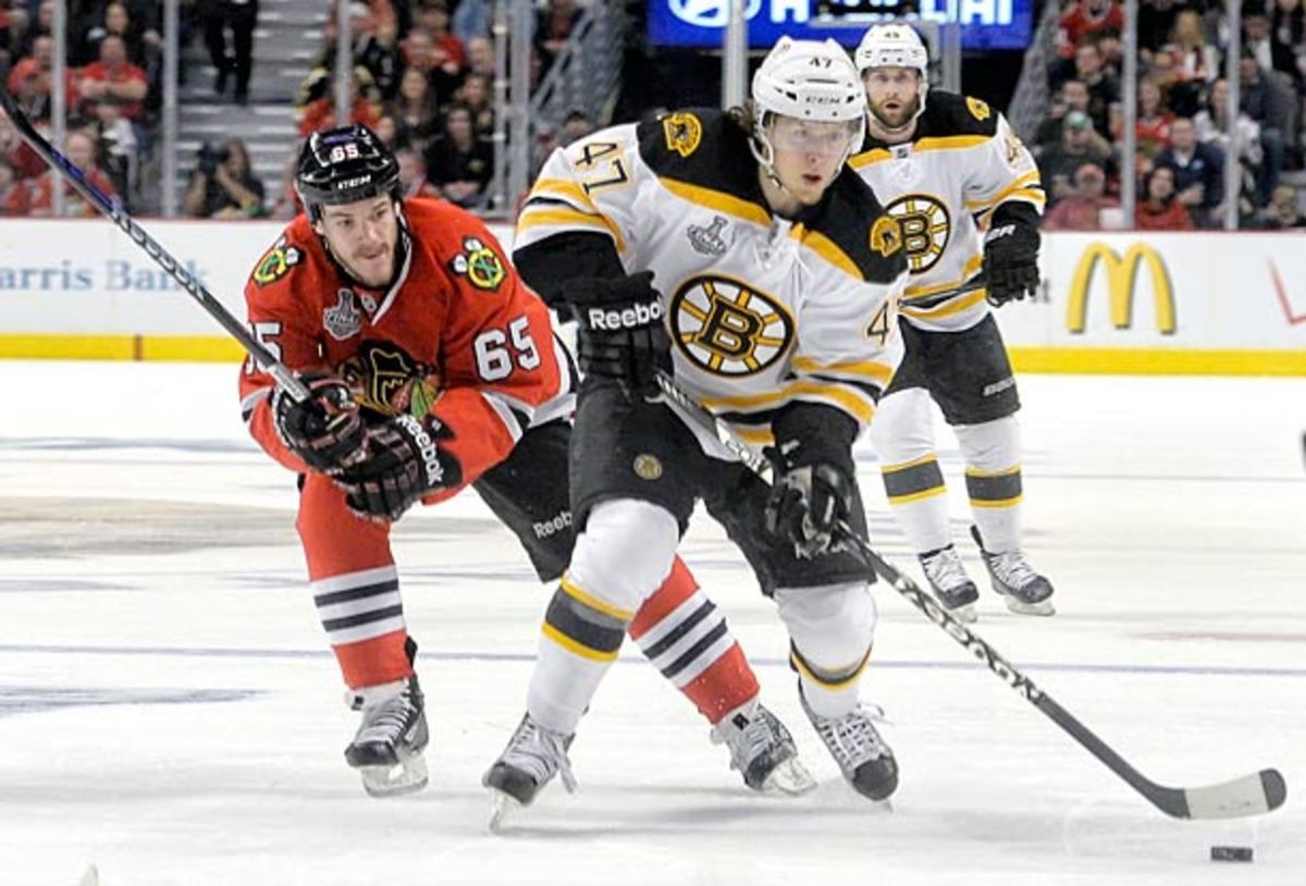 Torey Krug of the Boston Bruins