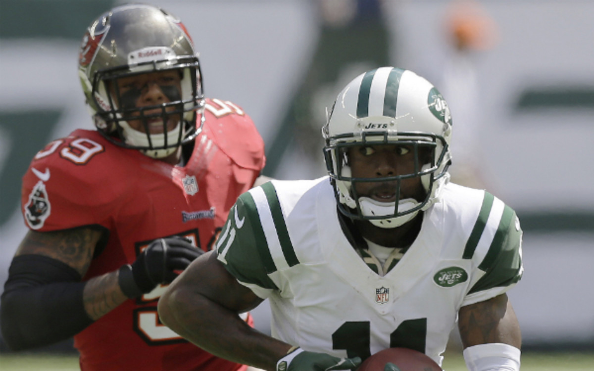 Jeremy Kerley is likely to miss Thursday's matchup with the Patriots after suffering a concussion Sunday. (AP)