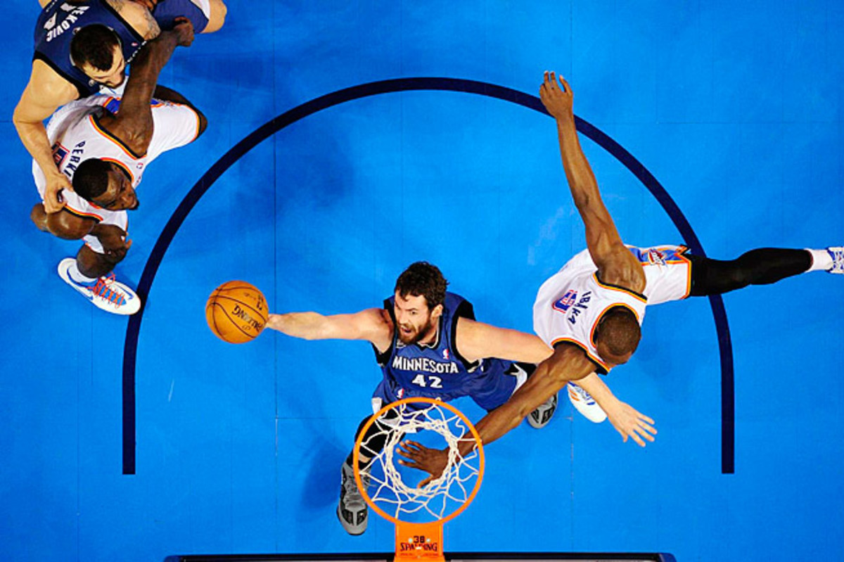 Timberwolves power forward Kevin Love is the NBA's leading rebounder and a top-10 scorer.