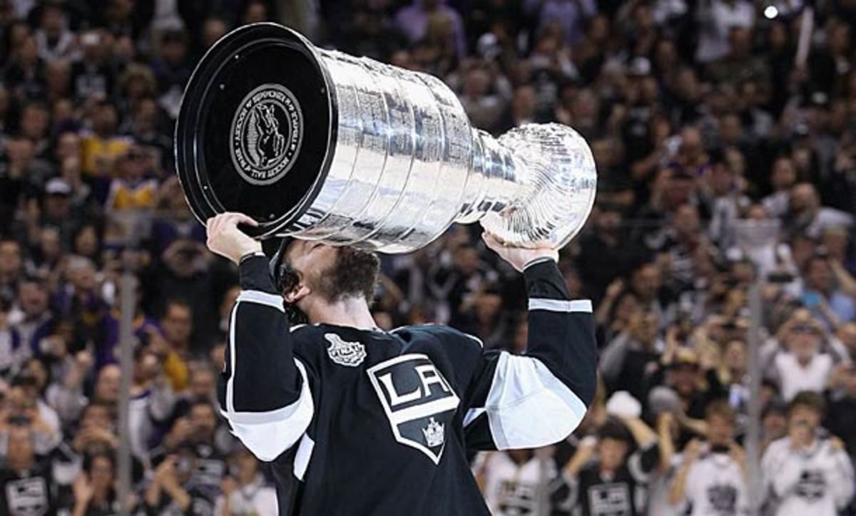 Justin Williams of the LA Kings and the Stanley Cup