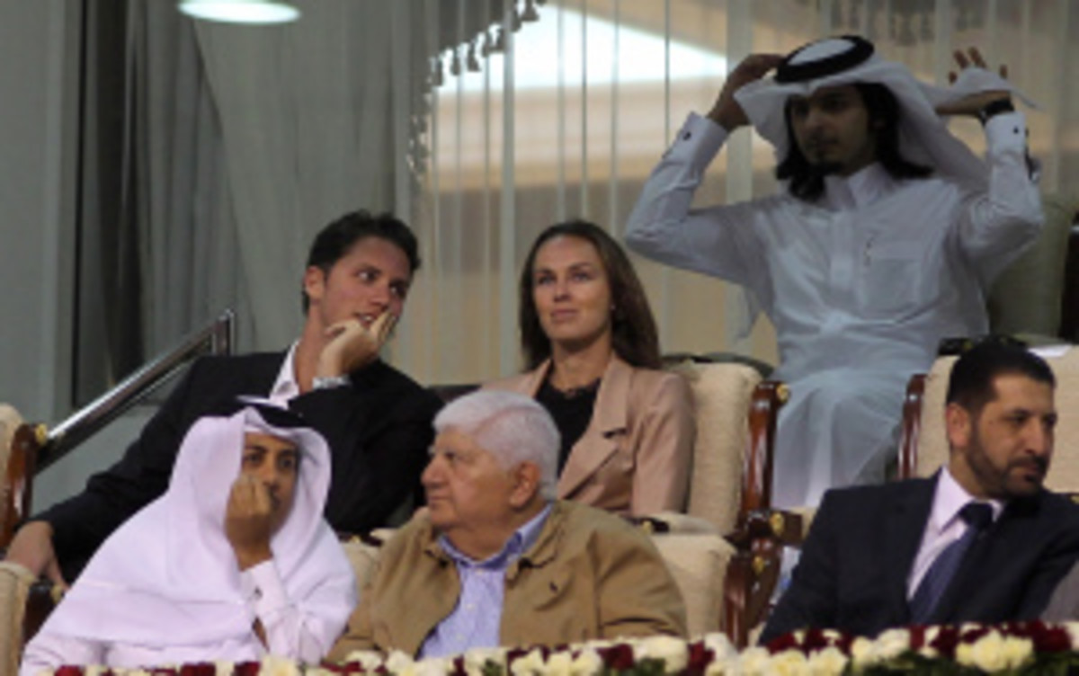 Five-time Grand Slam singles champion Martina Hingis was questioned by police last week after her husband (left) alleged he was attacked by her, her mother and her mothers boyfriend. (Karim Jaafar/Getty Images)