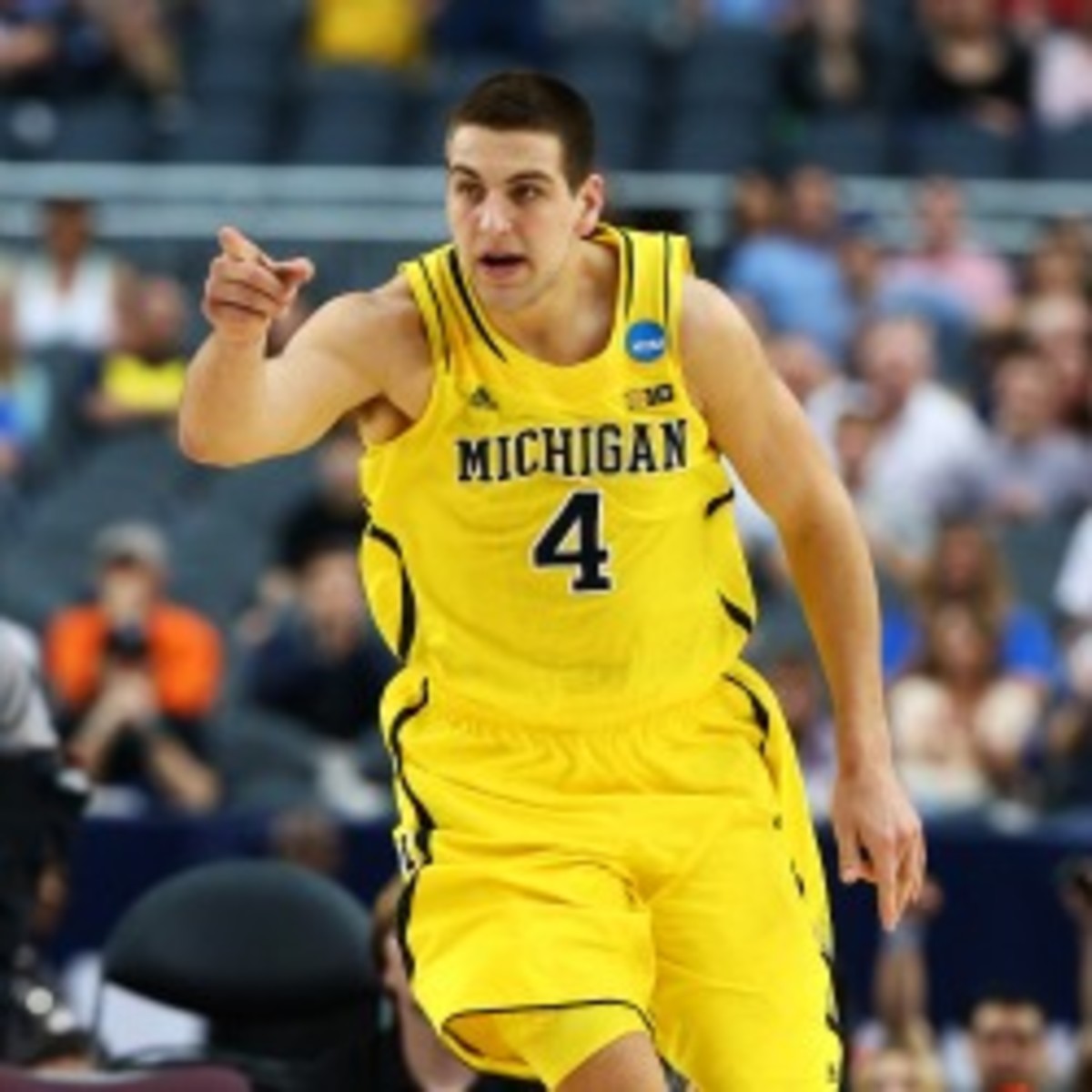 Michigan forward Mitch McGary says he is returning for his sophomore season. (Tom Pennington/Getty Images)