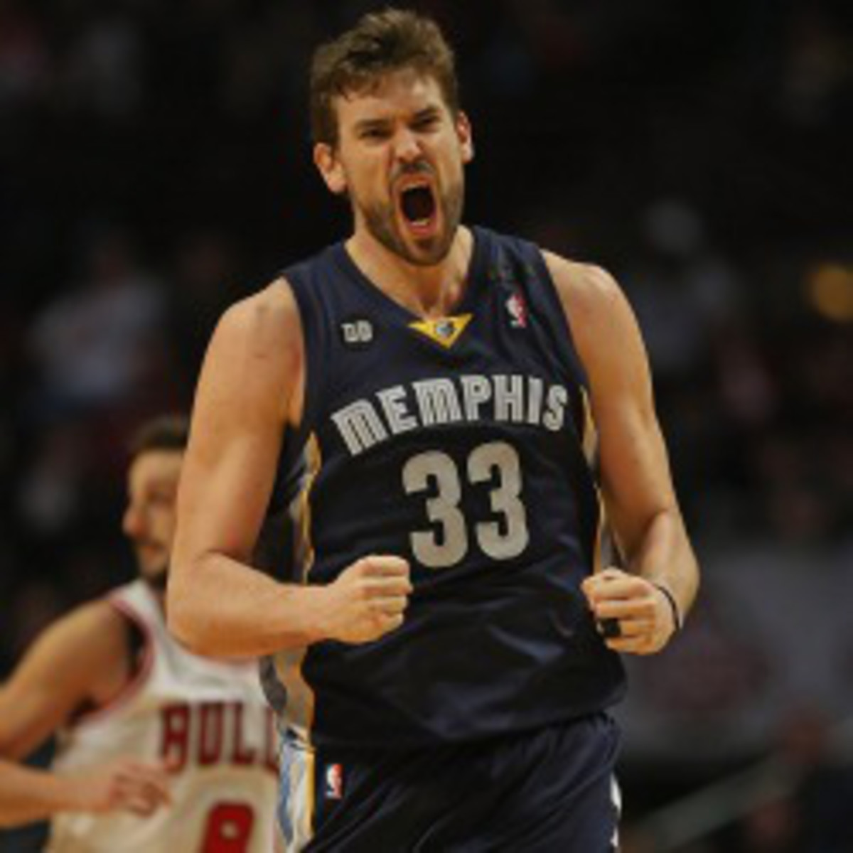 Grizzlies forward Marc Gasol will reportedly be named NBA Defensive Player of the Year. (Jonathan Daniel/NBA/Getty Images)