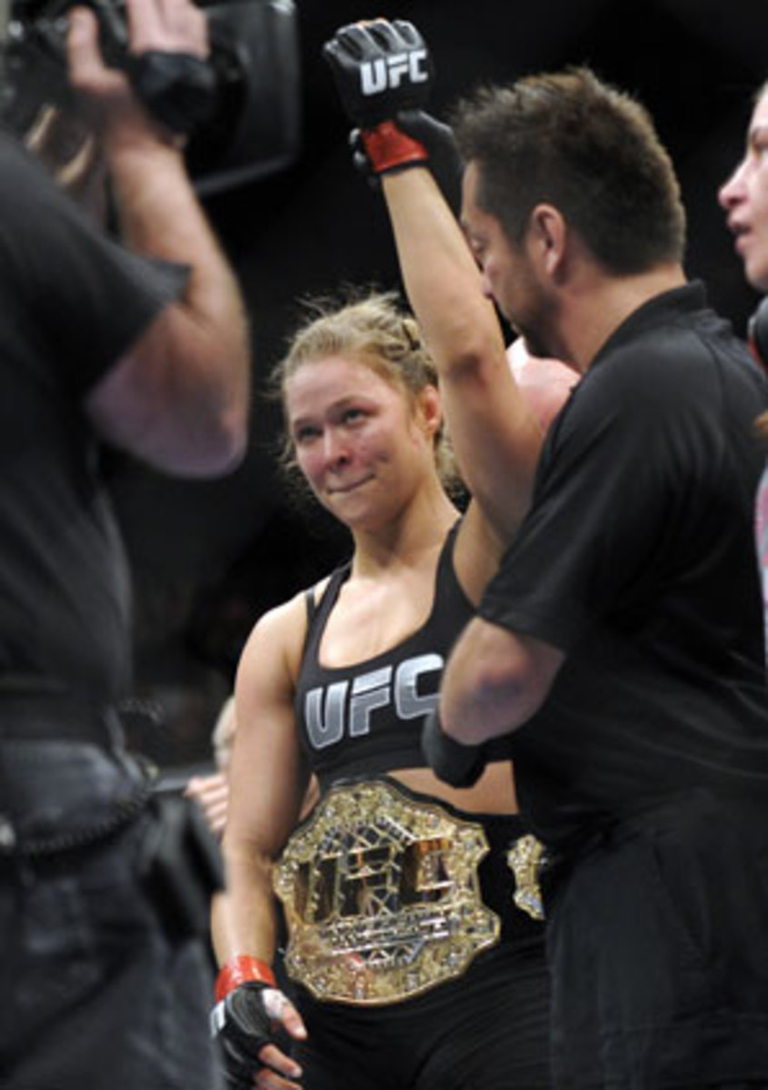 UFC 168 was Rousey's first fight to go past the first round.