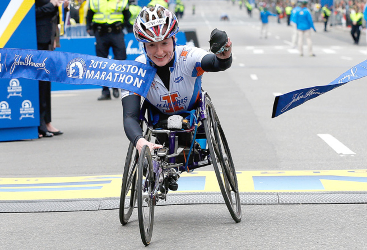 Boston Marathon wheelchair winner Tatyana McFadden vows to help bombing