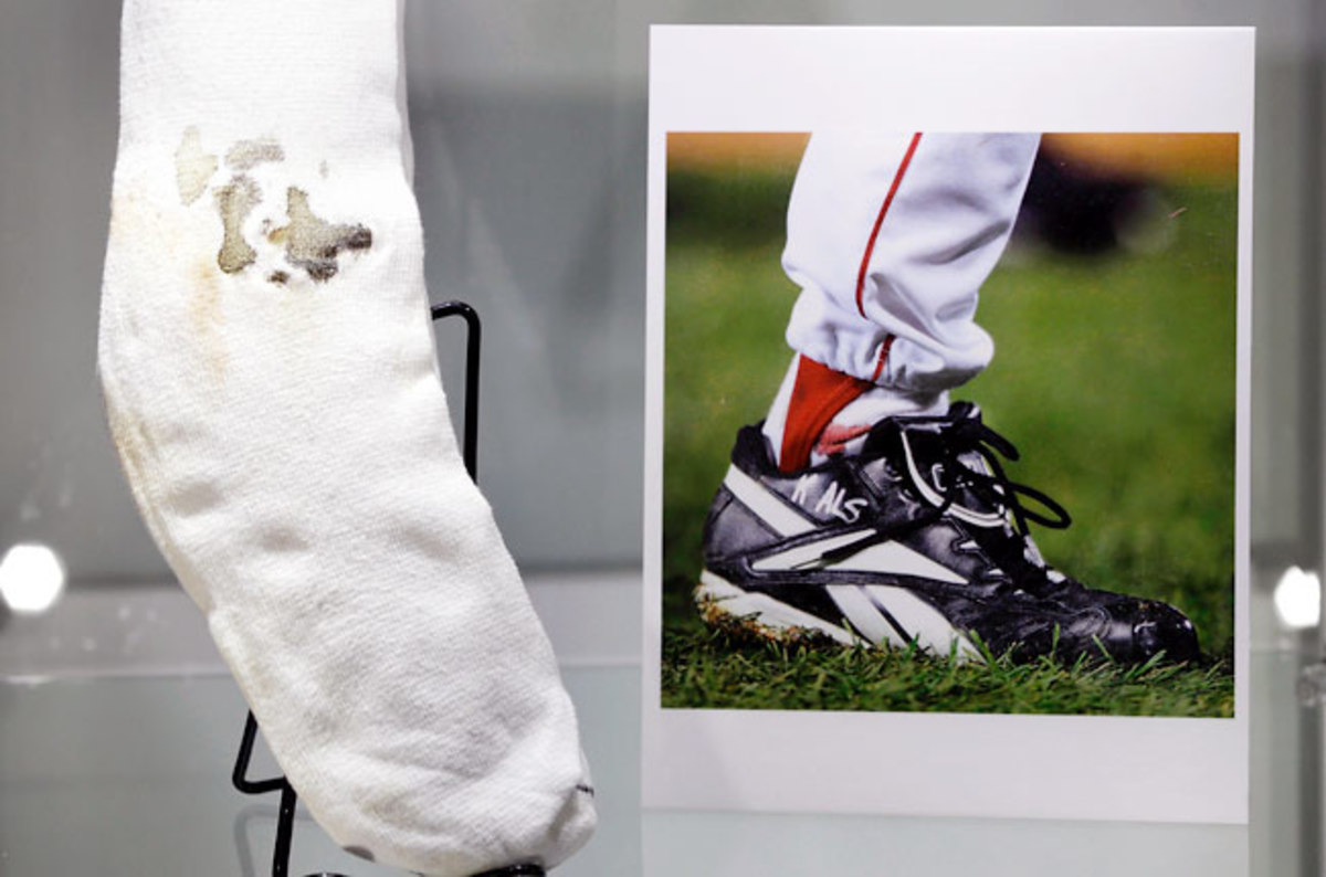 Curt Schilling had loaned his sock to the Hall of Fame before his video game company went bankrupt.