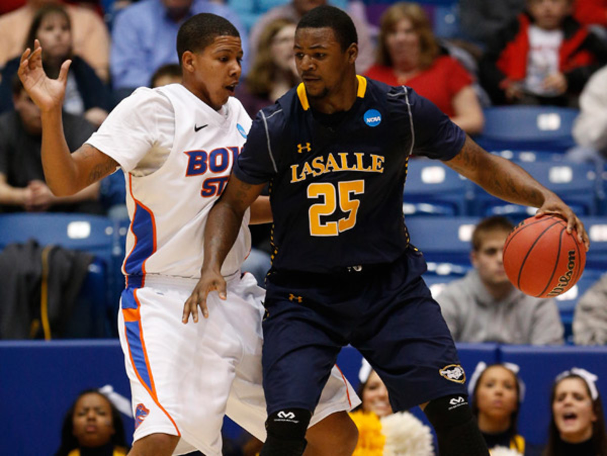 Jerrell Wright and La Salle won their first NCAA tournament game in 19 years by beating Boise State. (Gregory Shamus/Getty Images)