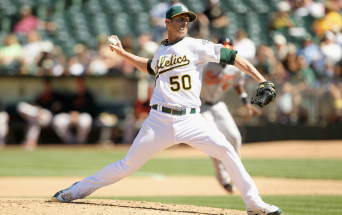 Grant Balfour recorded 38 saves for the A's last season. (Ezra Shaw/Getty Images)