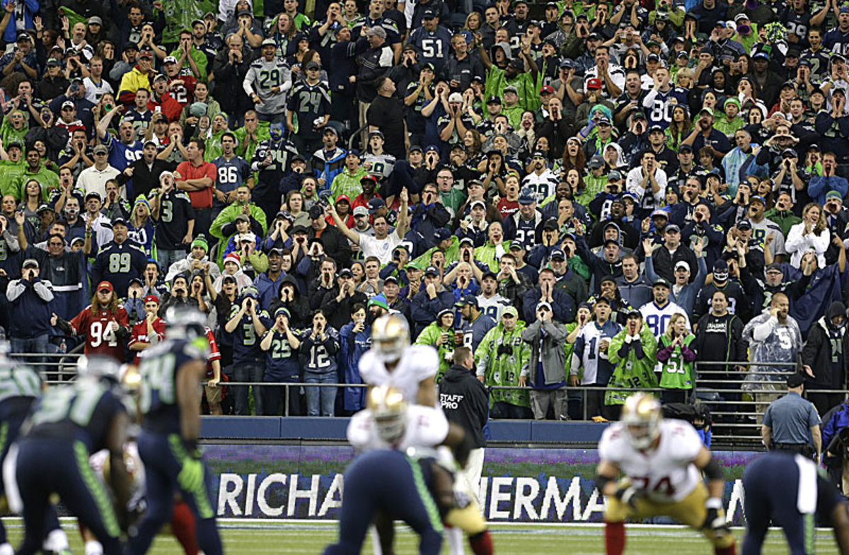 The Seattle crowd made life difficult on the 49ers, to say the least.