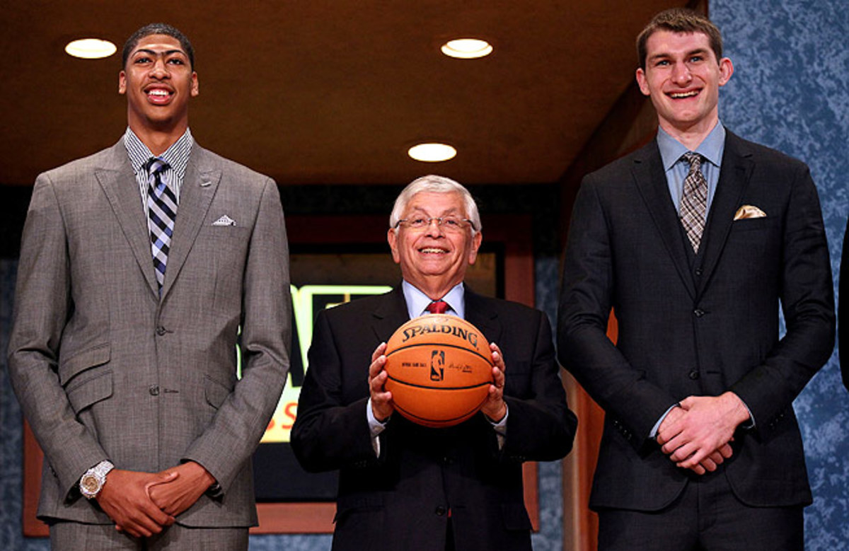 First-round picks in 2012, Anthony Davis (left) and Tyler Zeller both had plenty to learn as rookies.
