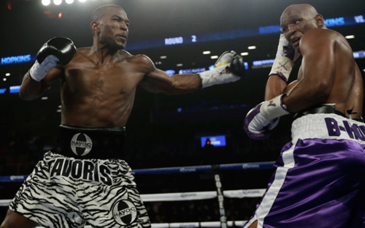 Bernard Hopkins defeated Tavoris Cloud in a unanimous decision for the IBF light heavyweight title. (Frank Franklin II/AP)