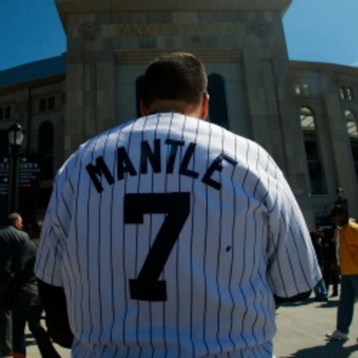 The Mickey Mantle legacy is moving from Yankee Stadium to the Broadway Stadium (Mario Tama/Getty Images)