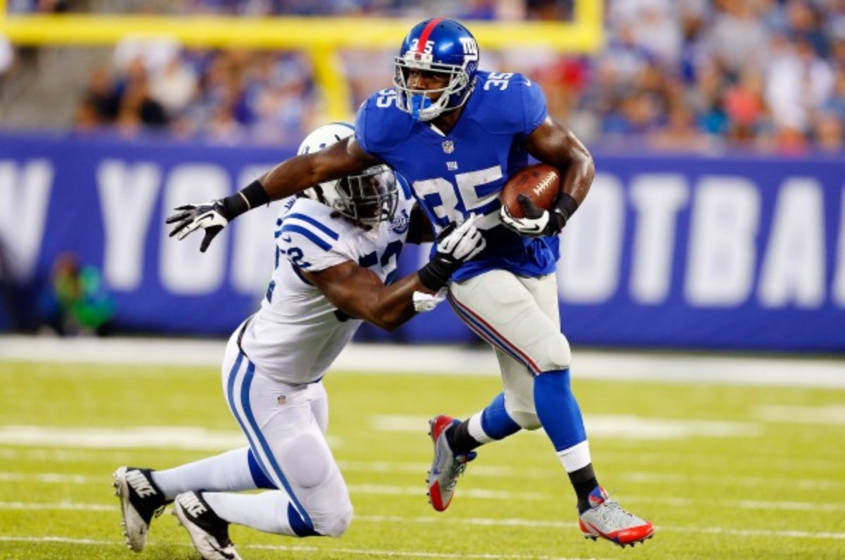 Giants running back Andre Brown will reportedly miss four to six weeks. (Jim McIsaac/Getty Images)